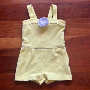 Bright Yellow Baby Romper